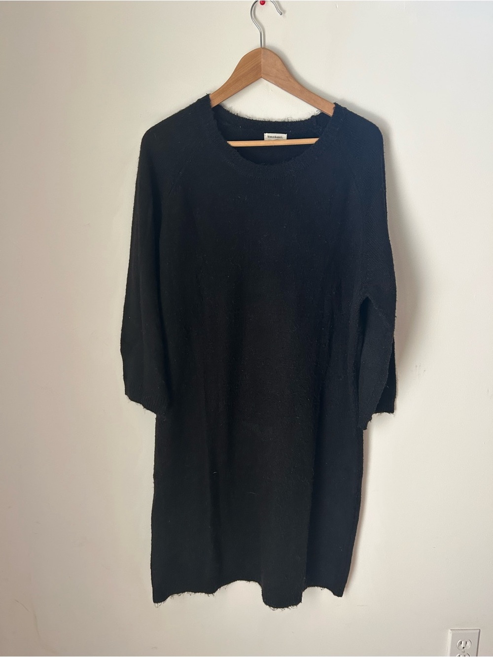 Cost Plus World Market Black Knit Sweater Dress
